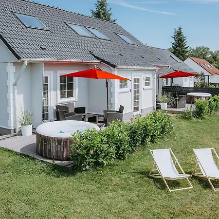 Ferienhaeuser Insel Usedom Haus Mila 6 - Blick Aufs Achterwasser! Whirlpool Und Sauna Dom wakacyjny